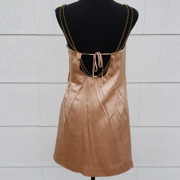 Nancy Rose salmon color cocktail dress size 4 - Picture 4 of 6